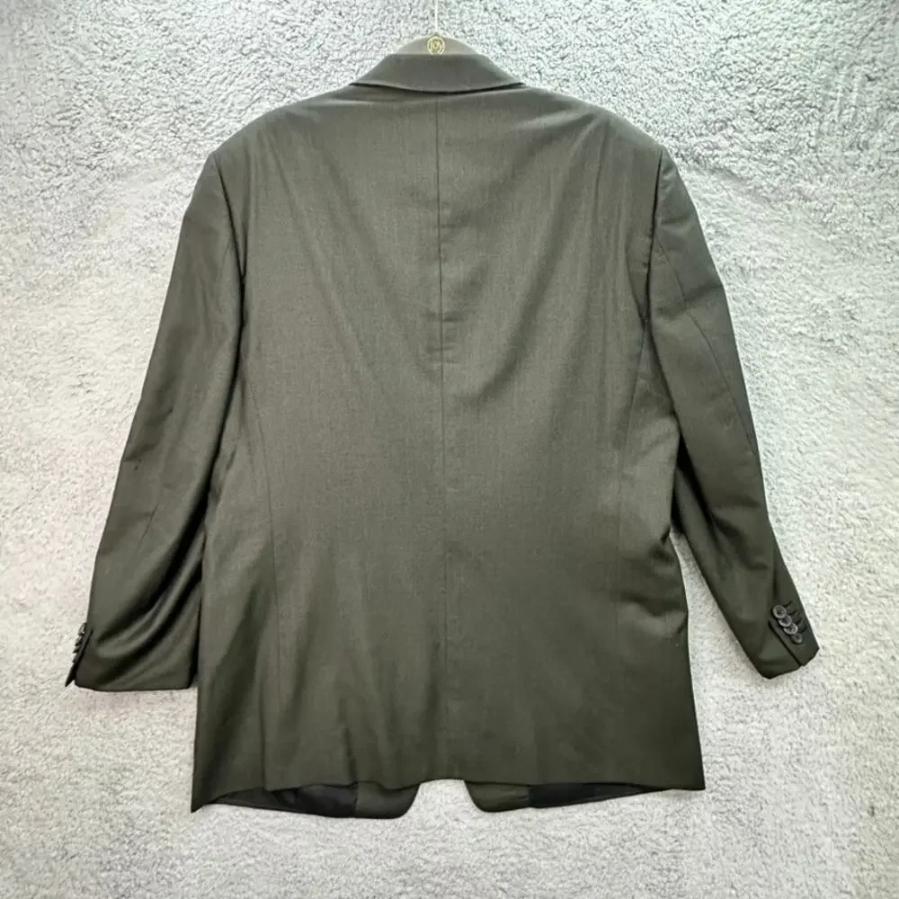 Gianni Versace Couture Men's Size ?? 3-Button Blazer Olive Green Business Flaw